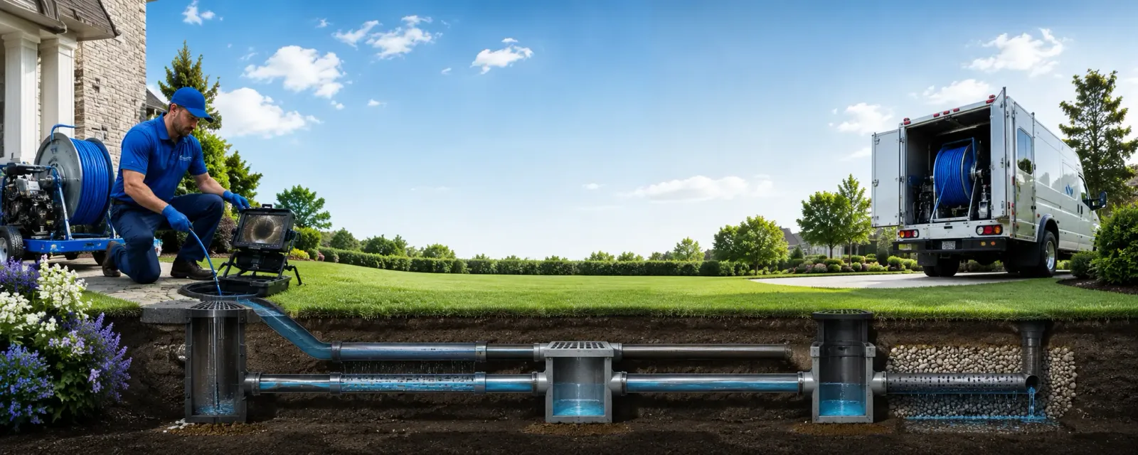 Outdoor drain cleaning information for Alexandria, VA